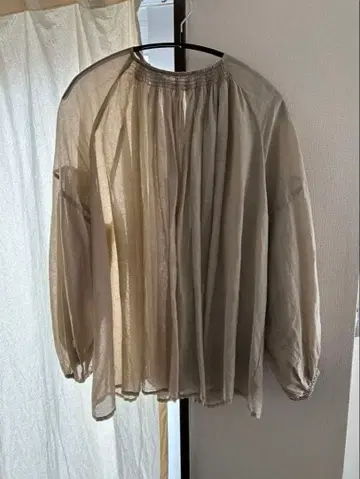 [ crinkle crinkle crinkle ] 코튼 블라우스 그레이