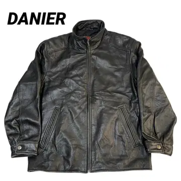 N-6019 DANIER 빈티지 싱글 라이더 가죽 자켓 M