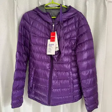 [미사용 새상품] UNIQLO 프리미엄 다운 퍼플 L
