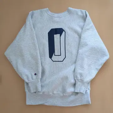 90s USA 챔피온 리버스 위브 백 프린트 그레이 XL