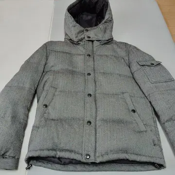 UNION STATION 다운 코트 다운 자켓 그레이 후드 L