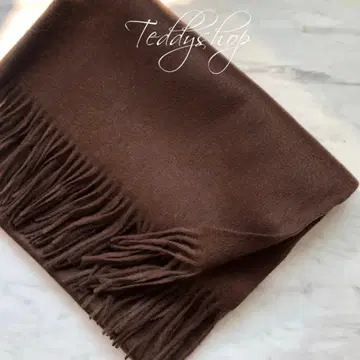 최고급 캐시미어 100% 대형 스톨 초콜릿