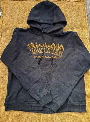 THRASHER 트레셔 로고 후드티 M 사이즈 빈티지 속기모