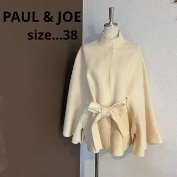 PAUL & JOE 폴앤조 판초 케이프 리본 울
