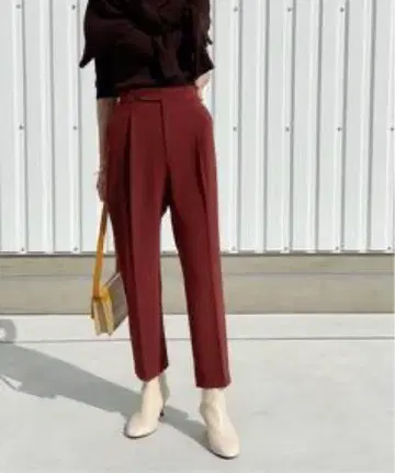 더블 클로스 테이퍼드 팬츠 spick&span