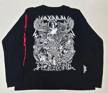 [롱 T] 맥시멈 더 호르몬 T셔츠 블랙 M 사이즈