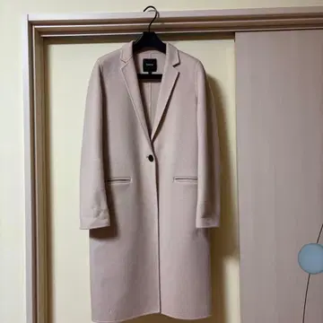 Theory 핑크 베이지 체스터 코트