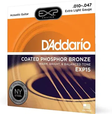 D'Addario EXP15 어쿠스틱 기타 줄 4세트