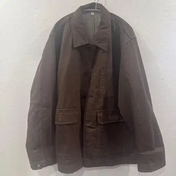 미사용 새상품 GU 브라운 커버올 L 사이즈