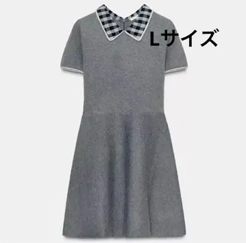 ZARA 콤비 옷깃 원피스 미니 원피스 L 사이즈