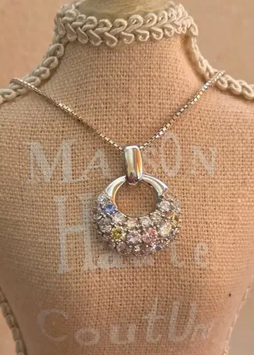 실버 목걸이, 컬러풀 스톤