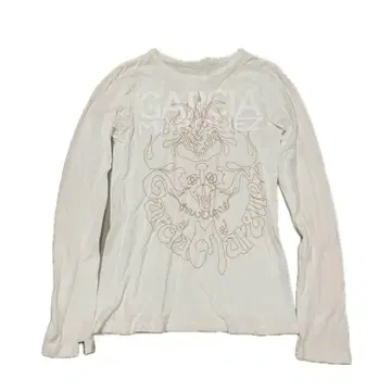 GARCIA 화이트 긴팔 T셔츠