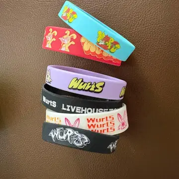 wurts 러버 밴드 6점 묶음 판매 스티커 덤 포함 최단 익일 배송