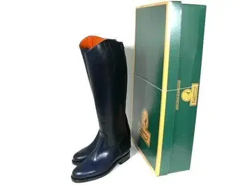 PALANCO 파란코 가죽 자키 부츠 23.0cm L/NV