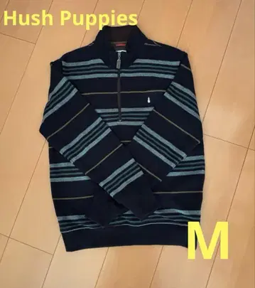 [ 새상품급 ] Hush Puppies 스트라이프 지퍼 스웨트 M