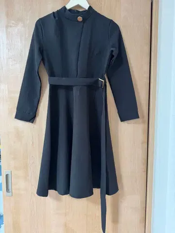 엘레강트 원피스 블랙 벨트 포함 S 사이즈