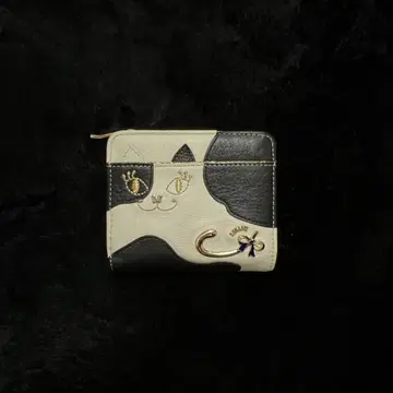 마이티 멜티 고양이 디자인 3단 폴더형 지갑