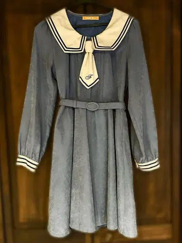 Fi.n.t 원피스 세일러 마린 블루