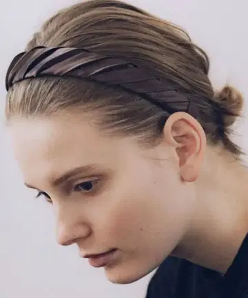 [ 새상품급 ] iris 머리띠 브라운