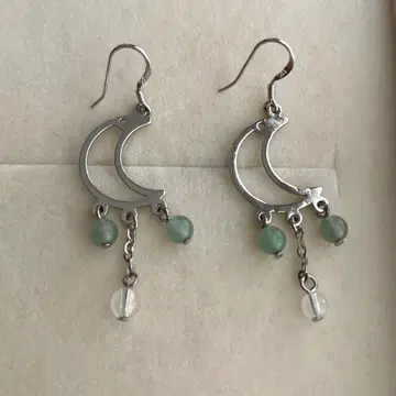 내추럴 스톤 925 실버 귀걸이