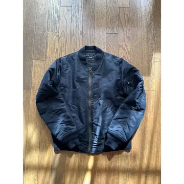 현 HYKE green x ALPHA 콜라보 MA-1 밀리터리 자켓