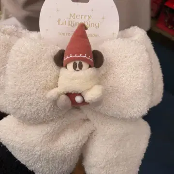 디즈니랜드 디즈니씨 크리스마스 릴린린 머플러 새상품