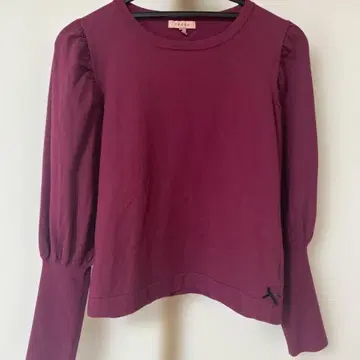 [ TOCCA ] 토카 M 밑단 리본 포함 긴팔 니트 보르도