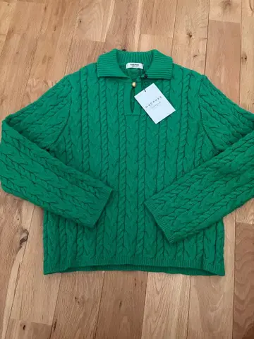 맥피 하이브리드 코튼 케이블 폴로 풀오버