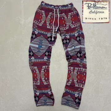 RonHerman 론 헤르만 네이티브 무늬 스웨트 팬츠 레드 M