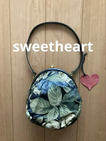 sweetheart 가마구치 백 빈티지 스카프 영국제