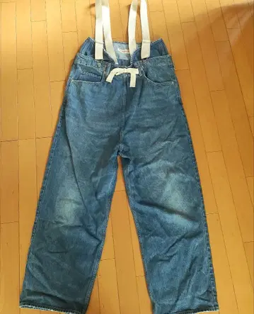 데님 서스펜더 오버롤