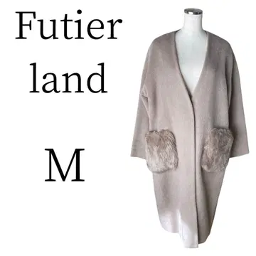새상품급 Futier land 퓨티아랜드 베이지 롱 코트 M