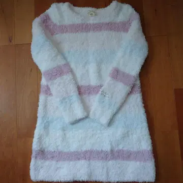 [미사용 새상품] 젤라또피케 룸웨어 스트라이프 핑크 스카이블루