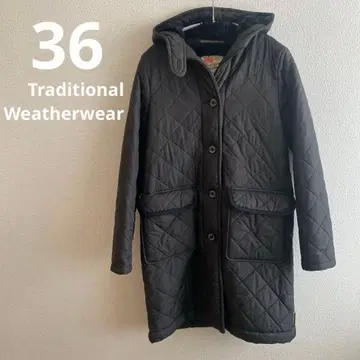 트래디셔널 웨더웨어 롱 코트 퀼팅 코트