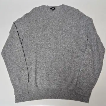 [ UNIQLO ] 유니클로 캐시미어 크루넥 스웨터 그레이 XL 사이즈