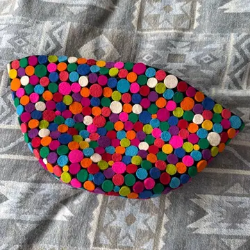 vacide erda zimic 펠트 컬러풀 핸드백