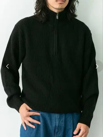 어반 리서치 서니 라벨 멀티 사이즈 하프 지퍼 니트 풀오버