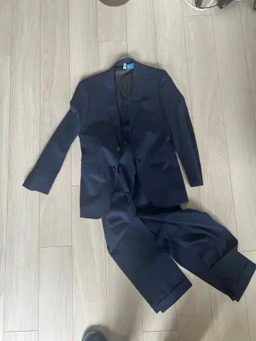 수트 스퀘어 네이비 비즈니스 정장 투 팬츠