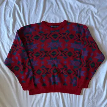 90s ARCHITECT Total Pattern Acrylic Knit