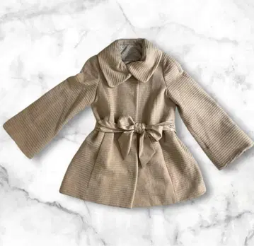 [TO BE CHIC] M 사이즈 여성용 코트 고급스러움 리본/아이보리