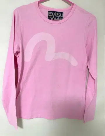 EVISU DONNA 핑크 긴팔 티셔츠