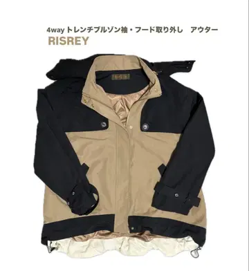 RISREY 4way 트렌치 블루종 아우터