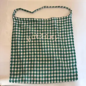 NATURAL LAUNDRY 깅엄 토트백