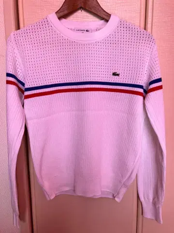 LACOSTE 메쉬 썸머 니트 38 MADE IN FRANCE