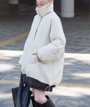 tiptop 스탠드 카라 2way 블루종