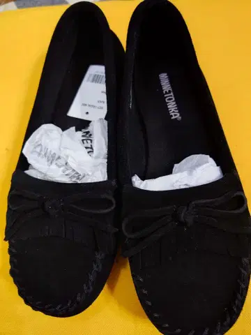 MINNETONKA Kilty Casual Moc 블랙 6M