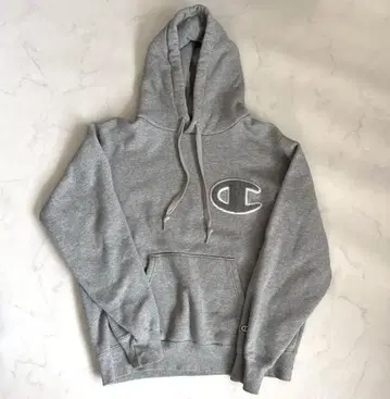 챔피온 후드티 속기모 그레이 포켓