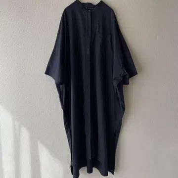 미즈이로 인드 mizuiroind 셔츠 원피스 네이비
