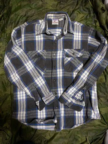 80, 90년대 prentiss 헤비 플란넬 셔츠 M 사이즈 좋은 배색