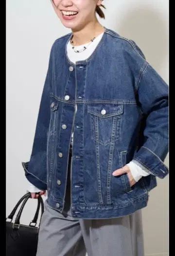 JOURNAL STANDARD relume 데님 자켓 노카라